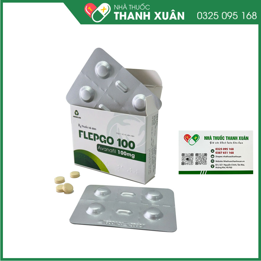 Thuốc FLEPGO 100 điều trị rối loạn cương dương ở nam giới